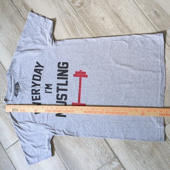 State Fitness Lifting Short Sleeve Graphic Tee Long Length size Medium - Picture 5 of 6